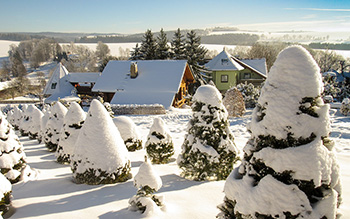 Märchenhafte Ferienhäuser Zaulsdorf im Winter